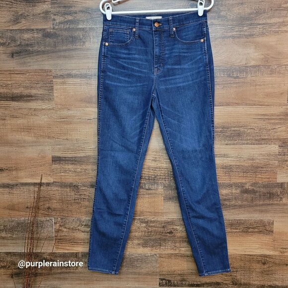 Madewell Jeans 28 Skinny 10" High Rise Tarren Wash Tummy Control Stretch Denim - Picture 1 of 13